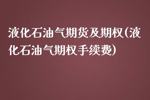 液化石油气期货及期权(液化石油气期权手续费)_https://www.boyangwujin.com_黄金期货_第1张