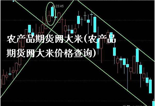 农产品期货网大米(农产品期货网大米价格查询)_https://www.boyangwujin.com_恒指直播间_第1张