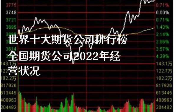 世界十大期货公司排行榜 全国期货公司2022年经营状况_https://www.boyangwujin.com_期货直播间_第1张