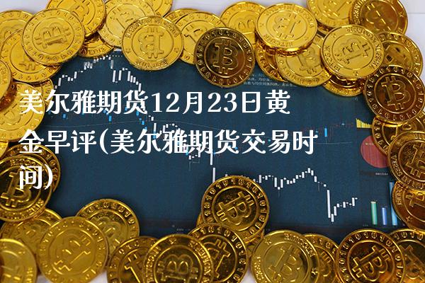 美尔雅期货12月23日黄金早评(美尔雅期货交易时间)