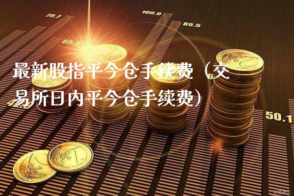 最新股指平今仓手续费（交易所日内平今仓手续费）