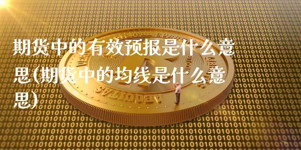 期货中的有效预报是什么意思(期货中的均线是什么意思)_https://www.boyangwujin.com_白银期货_第1张