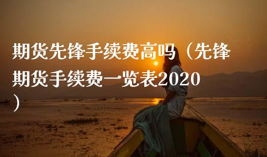 期货先锋手续费高吗（先锋期货手续费一览表2020）