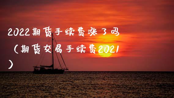 2022期货手续费涨了吗（期货交易手续费2021）