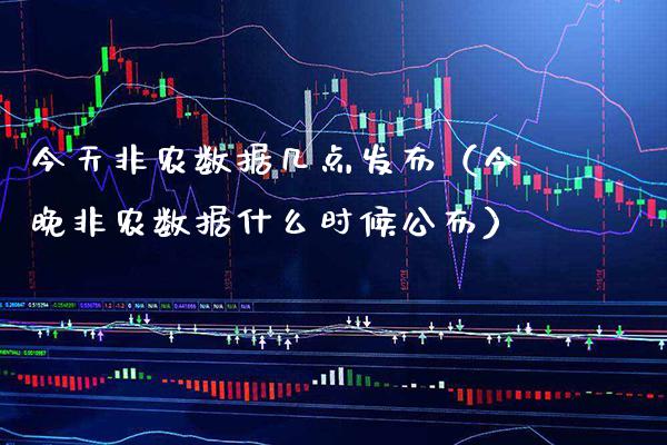 今天非农数据几点发布（今晚非农数据什么时候公布）