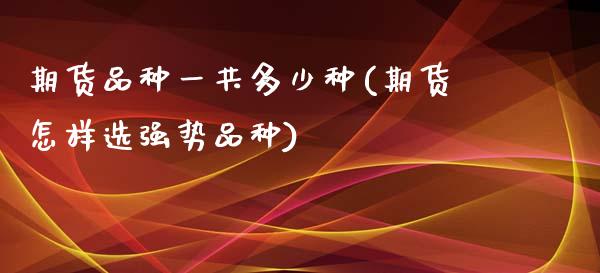 期货品种一共多少种(期货怎样选强势品种)_https://www.boyangwujin.com_纳指期货_第1张