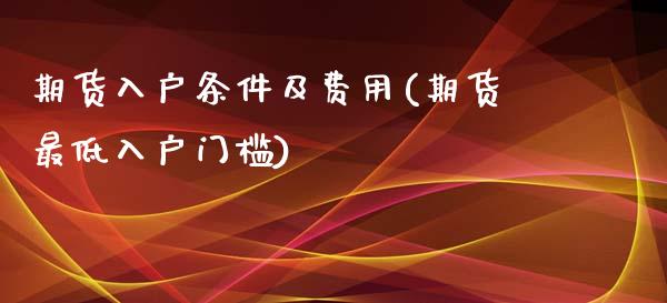 期货入户条件及费用(期货最低入户门槛)_https://www.boyangwujin.com_原油直播间_第1张