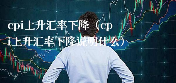 cpi上升汇率下降（cpi上升汇率下降说明什么）