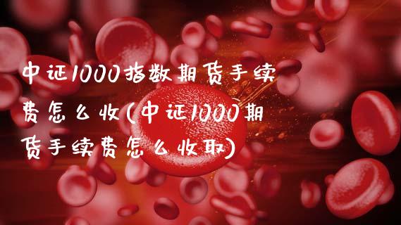 中证1000指数期货手续费怎么收(中证1000期货手续费怎么收取)