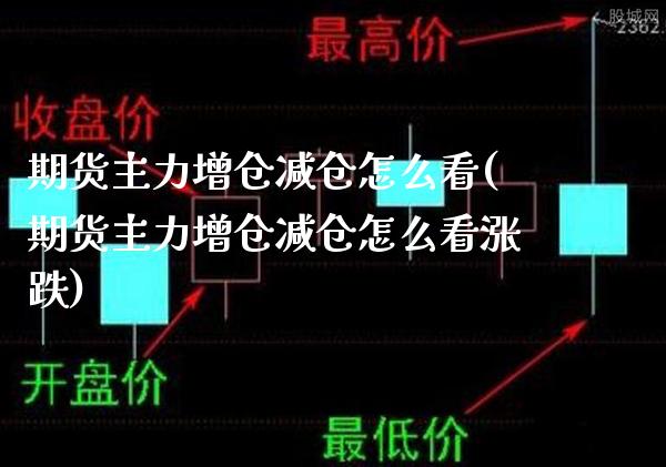 期货主力增仓减仓怎么看(期货主力增仓减仓怎么看涨跌)