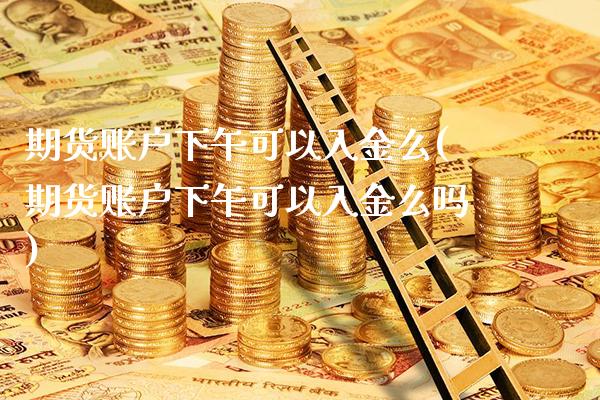 期货账户下午可以入金么(期货账户下午可以入金么吗)