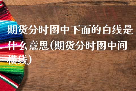 期货分时图中下面的白线是什么意思(期货分时图中间横线)_https://www.boyangwujin.com_内盘期货_第1张