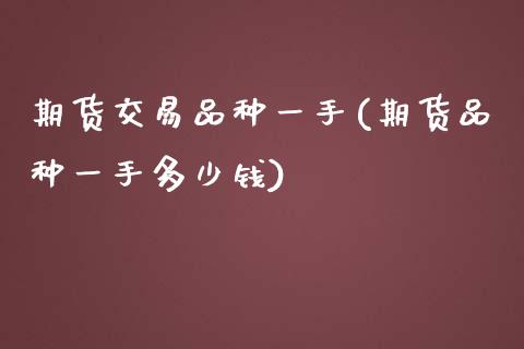 期货交易品种一手(期货品种一手多少钱)