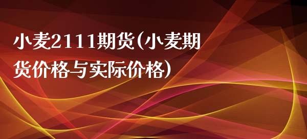 小麦2111期货(小麦期货价格与实际价格)_https://www.boyangwujin.com_原油直播间_第1张