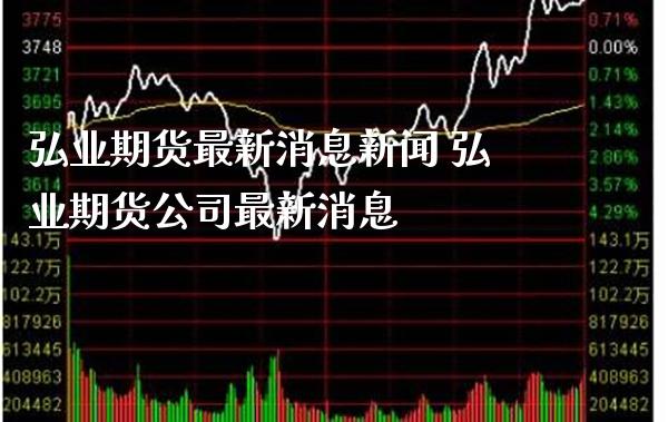 弘业期货最新消息新闻 弘业期货公司最新消息