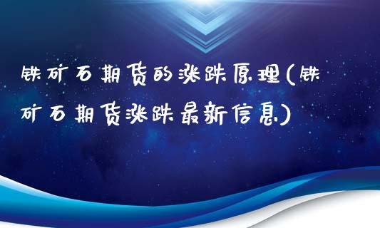 铁矿石期货的涨跌原理(铁矿石期货涨跌最新信息)_https://www.boyangwujin.com_期货直播间_第1张