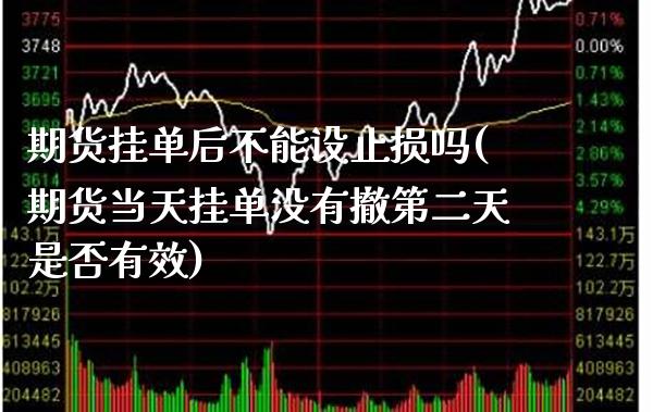 期货挂单后不能设止损吗(期货当天挂单没有撤第二天是否有效)_https://www.boyangwujin.com_原油期货_第1张