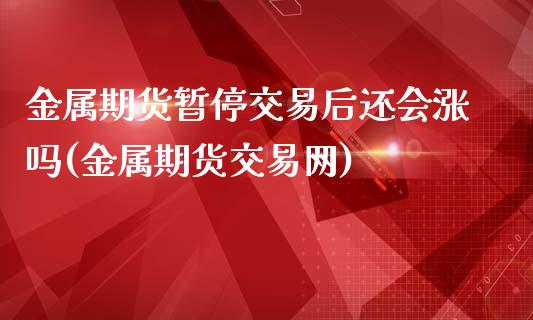 金属期货暂停交易后还会涨吗(金属期货交易网)