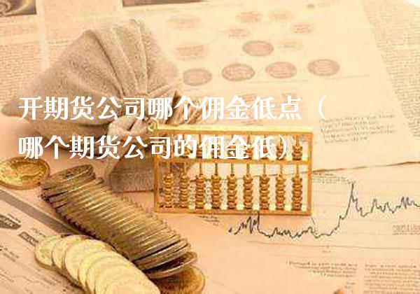 开期货公司哪个佣金低点（哪个期货公司的佣金低）