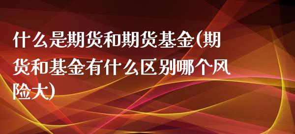 什么是期货和期货基金(期货和基金有什么区别哪个风险大)