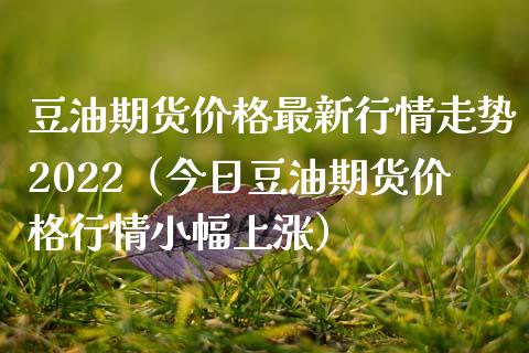 豆油期货价格最新行情走势2022（今日豆油期货价格行情小幅上涨）_https://www.boyangwujin.com_期货直播间_第1张