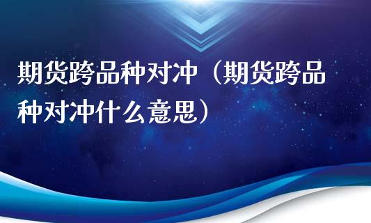 期货跨品种对冲（期货跨品种对冲什么意思）_https://www.boyangwujin.com_期货直播间_第1张