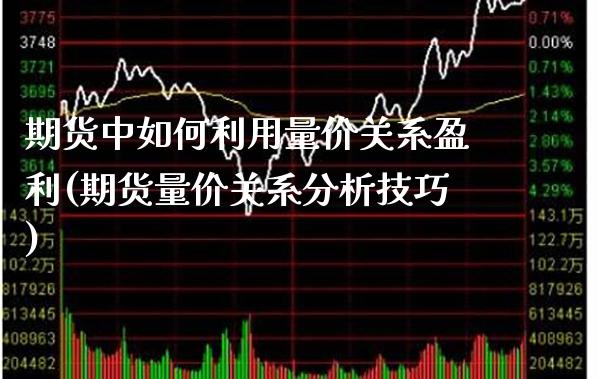 期货中如何利用量价关系盈利(期货量价关系分析技巧)