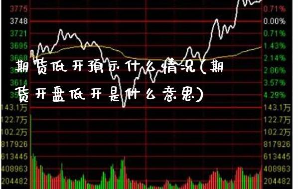 期货低开预示什么情况(期货开盘低开是什么意思)_https://www.boyangwujin.com_原油直播间_第1张