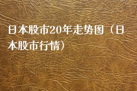 日本股市20年走势图（日本股市行情）