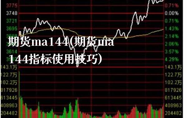 期货ma144(期货ma144指标使用技巧)