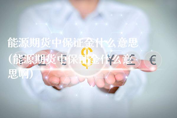 能源期货中保证金什么意思(能源期货中保证金什么意思啊)