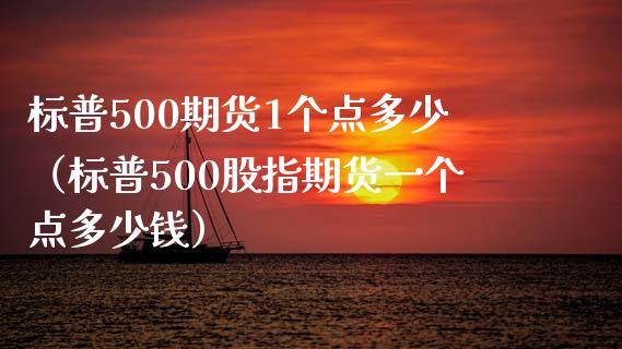 标普500期货1个点多少（标普500股指期货一个点多少钱）_https://www.boyangwujin.com_道指期货_第1张