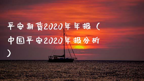 平安期货2020年年报（中国平安2020年报分析）