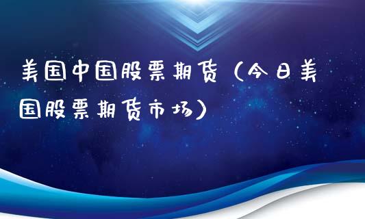 美国中国股票期货（今日美国股票期货市场）