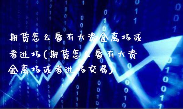 期货怎么看有大资金离场或者进场(期货怎么看有大资金离场或者进场交易)