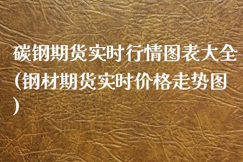 碳钢期货实时行情图表大全(钢材期货实时价格走势图)_https://www.boyangwujin.com_恒指期货_第1张