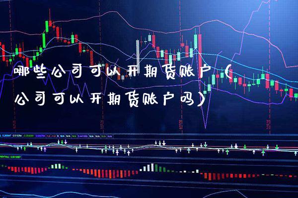 哪些公司可以开期货账户（公司可以开期货账户吗）