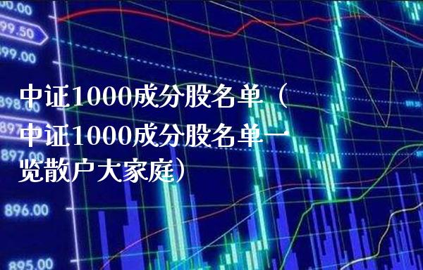 中证1000成分股名单（中证1000成分股名单一览散户大家庭）_https://www.boyangwujin.com_期货直播间_第1张