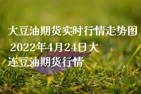 大豆油期货实时行情走势图 2022年4月24日大连豆油期货行情