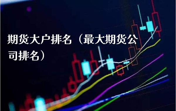 期货大户排名（最大期货公司排名）_https://www.boyangwujin.com_道指期货_第1张