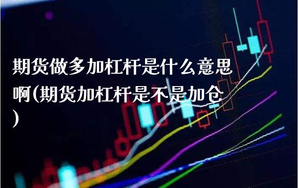 期货做多加杠杆是什么意思啊(期货加杠杆是不是加仓)_https://www.boyangwujin.com_期货直播间_第1张