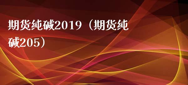 期货纯碱2019（期货纯碱205）_https://www.boyangwujin.com_黄金期货_第1张