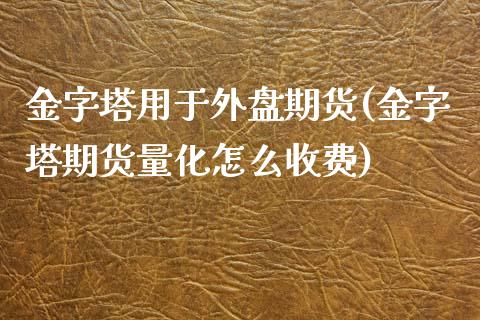 金字塔用于外盘期货(金字塔期货量化怎么收费)