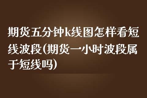 期货五分钟k线图怎样看短线波段(期货一小时波段属于短线吗)