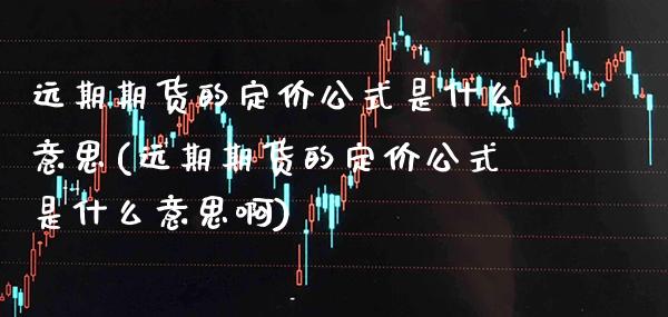 远期期货的定价公式是什么意思(远期期货的定价公式是什么意思啊)