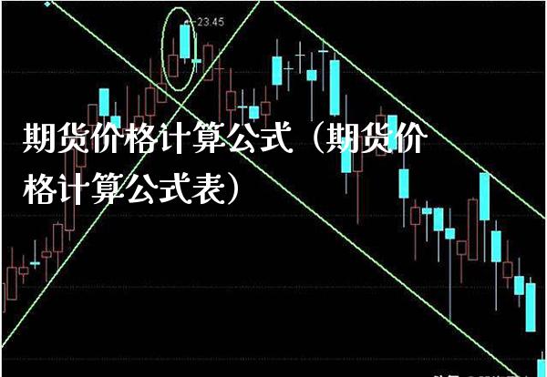 期货价格计算公式（期货价格计算公式表）